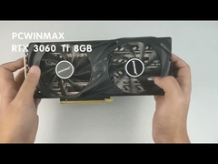 PCWINMAX RTX กราฟิกการ์ด RTX 3060ti 8GB พัดลมคู่ 12Pin 220W HDM1/DP สำหรับเดสก์ท็อป