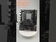 PCWINMAX H610 LGA1700 DDR4 WiFi Motherboard - ผลงานที่น่าเชื่อถือสําหรับ CPU Intel รุ่นที่ 12