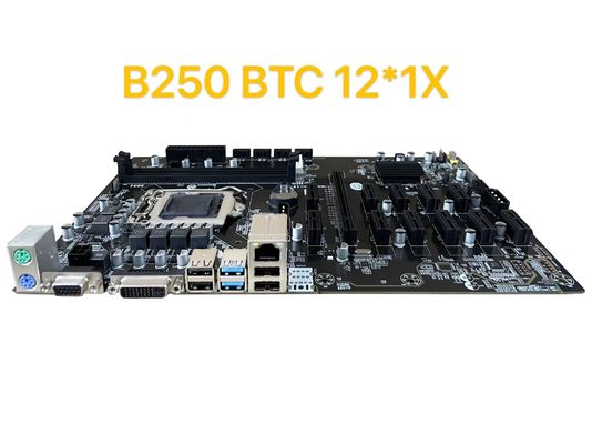เดสก์ท็อปการขุดเมนบอร์ด B250 16GB I6 I7 I8 I9 โปรเซสเซอร์ 2 DDR4 DIMM