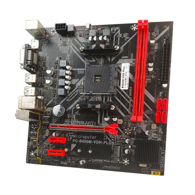PCWINMAX B450M Plus Socket AM4 Motherboard Micro ATX DDR4 M.2 HD VGA Output บอร์ดหลักชิปเซ็ต B450