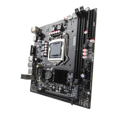 PCWINMAX H110 LGA1151 เมนบอร์ด Micro ATX สำหรับเดสก์ท็อป, รองรับ DDR4 Dual Channel, CPU Gen 6th 7th i3 i5 i7, สำหรับสำนักงานและเกม PC, ขายส่ง OEM